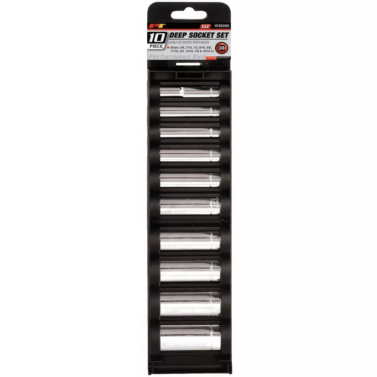 6PT DP SOCKET SET - 5/16" DR X 3/8"