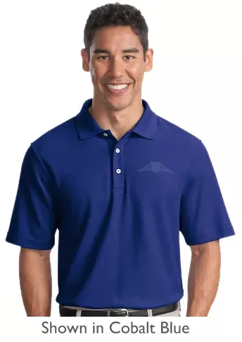 Aopa Mens EZ Pique Polo Moonlight Blue XS