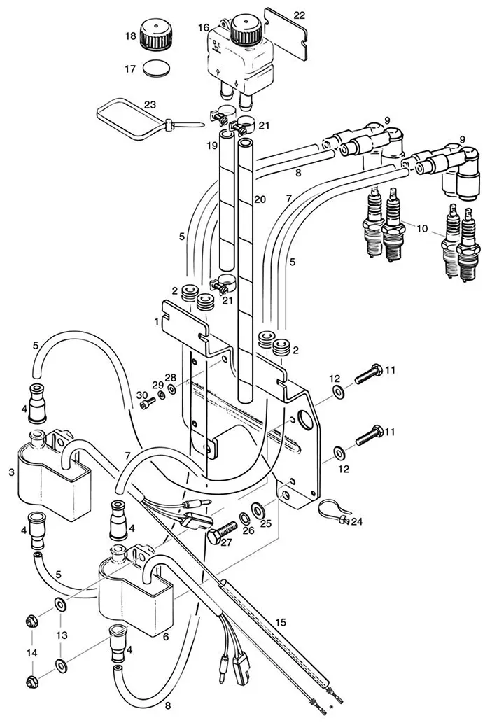 BR8ES NGK Resistor Spark Plug With Non-Removeable Nut