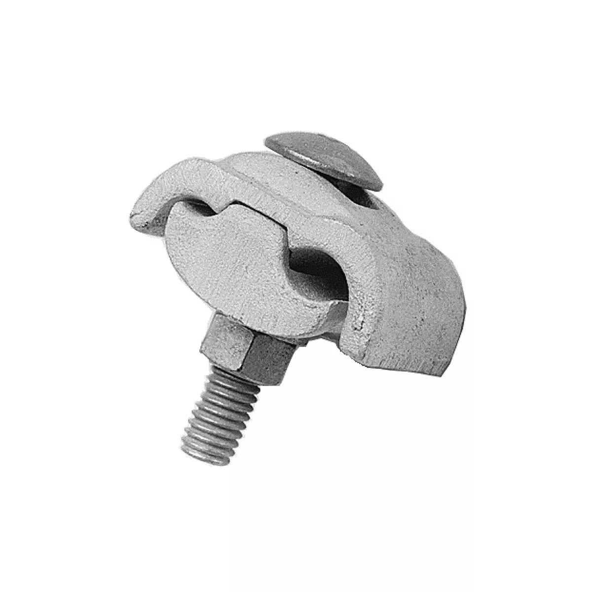Burndy UC33R - Cast Aluminum Clamp - Groove A: AL/CU 4/0 Str-400 kcmil ACSR - 3/0-336.4 - Groove B: Al/Cu 6 Sol-2/0 Str - ACSR: 6-2/0 No Inhibitor