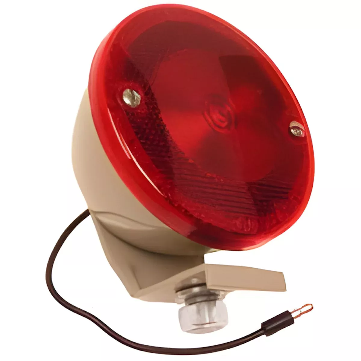 DUOLAMP TAILLIGHT AND BRACKET ASSEMBLY WITH FOMOCO LENS (PLASTIC). TRACTORS: 1955 TO 1957