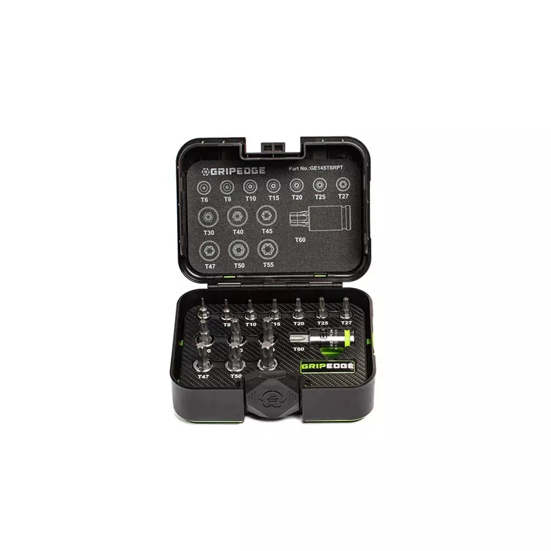 Grip Edge Tools - 14-Pc 1/4 3/8 & 1/2 Drive Star Driver Set