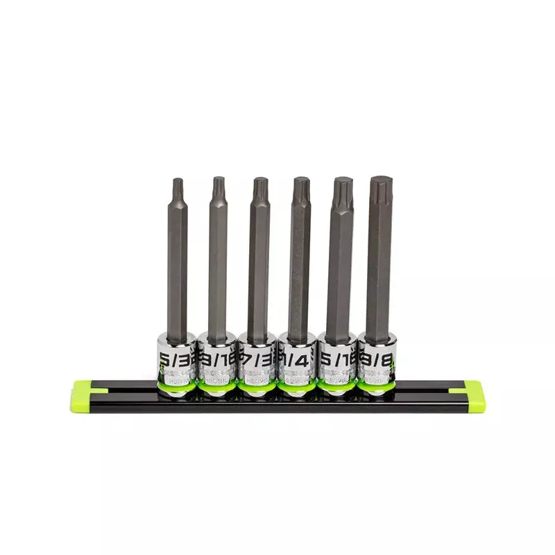 Grip Edge Tools - 6-Pc 3/8 Drive Long SAE Hex Driver Set