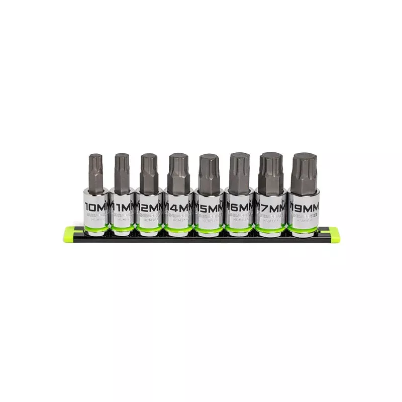 Grip Edge Tools - 8-Pc 1/2 Drive Metric Hex Bit Socket Set