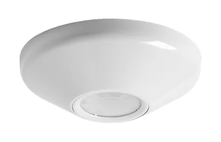 nLIGHT nCM-PDT-9-ADCX-RJB Ceiling/Surface Mount Occupancy Sensor, PIR Detection, Small Motion 360°, Auto-Dimming Control, Rear RJ45 Port, Single Time Delay