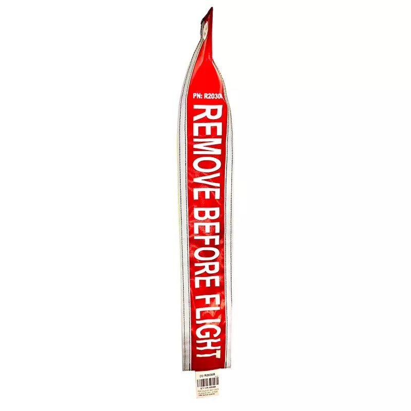 Plane Sights Glass Bead Reflective Flags With Reflective Letters 3X12 Red