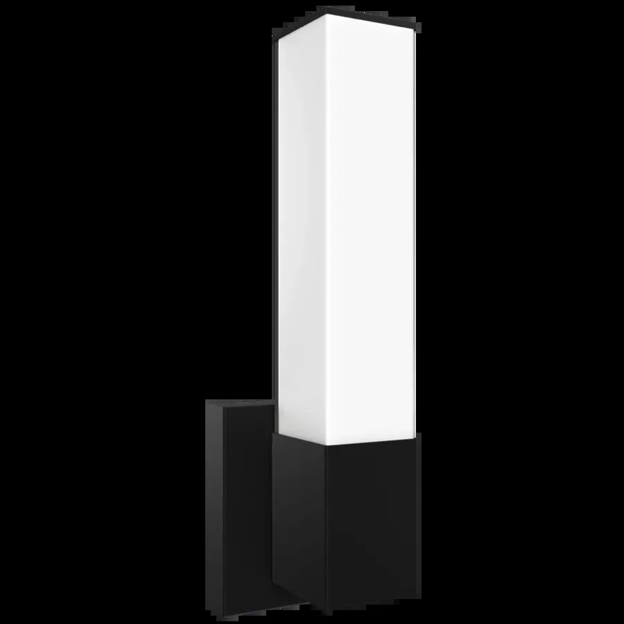 Rab Lighting ALR-SB - 14-Inch 16W LED Square Wall Sconce Vanity Light 5CCT Selectable - 1,100 Lumens 90 CRI 120V - White with Black Trim