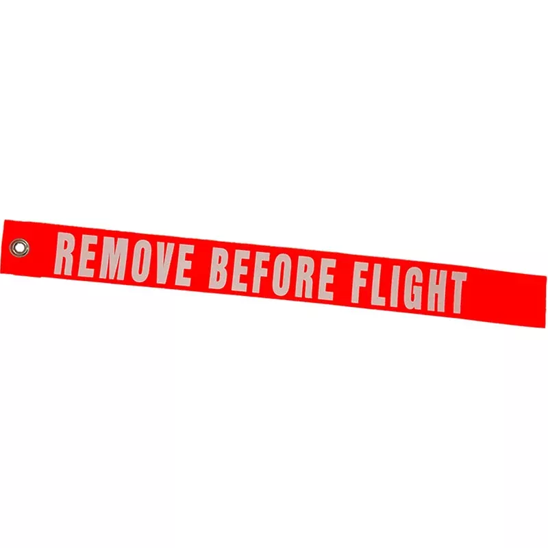 Remove Before Flight Streamer Black ON Yellow