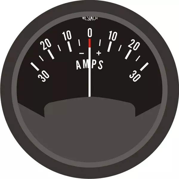 Westach 2 Round Ammeter -30-0-30 50MV 2C6-22 NON TSO